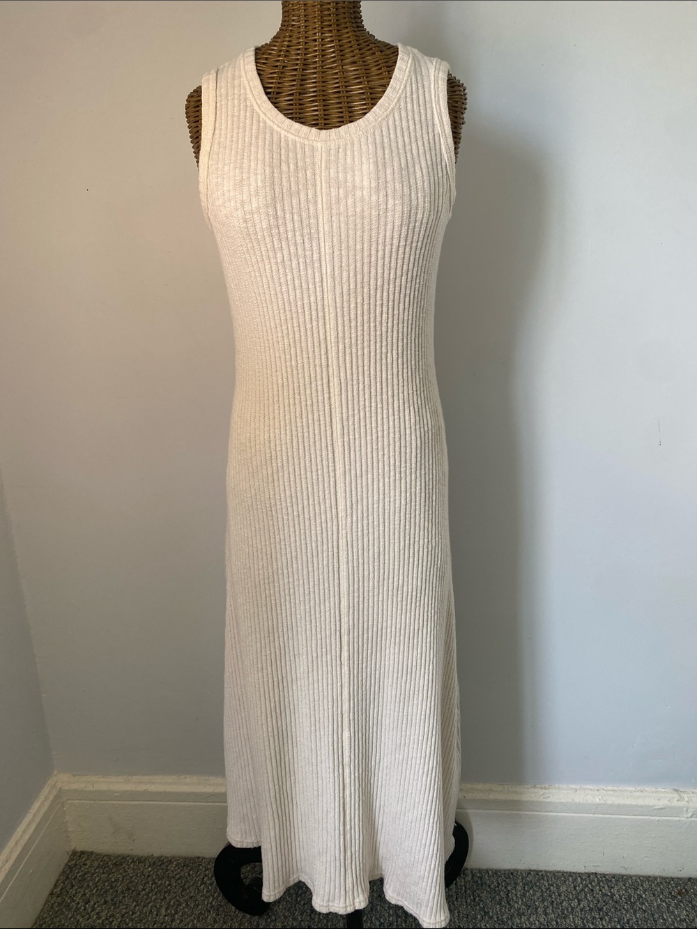 Everlane Ribbed Tank Maxi Dress - Cream